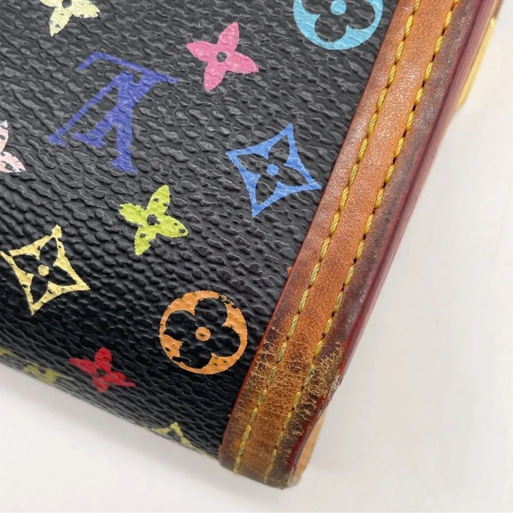 Louis Vuitton Black Multicolor Monogram Wallet